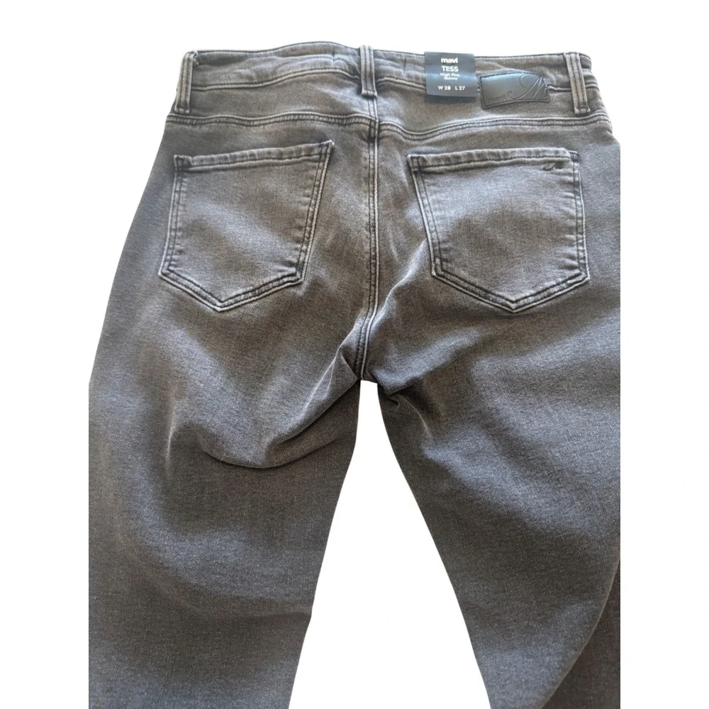 NWT Mavi Tess Gray High Rise Skinny Jeans Women's Distressed Frayed Hem 28/27 - Picture 8 of 14